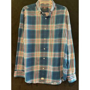 Vineyard Vines Performance Plaid Button‎ Down Classic Fit Murray Shirt L